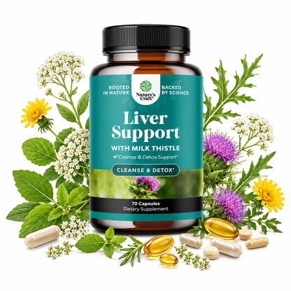 Liver Cleanse Support - Milk Thistle Supplement with Choline